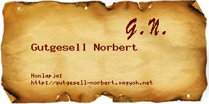 Gutgesell Norbert névjegykártya